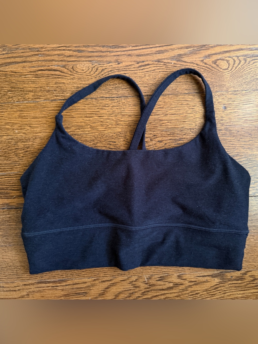 Vuori Long Line Elevation Bra Navy size Medium